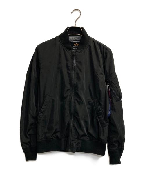 ALPHA（アルファ）ALPHA (アルファ) MA-1ジャケット ブラック サイズ:Ｍの古着・服飾アイテム