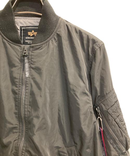 ALPHA（アルファ）ALPHA (アルファ) MA-1ジャケット ブラック サイズ:Ｍの古着・服飾アイテム