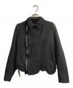 ROBE DE CHAMBRE COMME DES GARCONSローブドシャンブル コムデギャルソン）の古着「Poly fulling W riders jacket」｜ブラック
