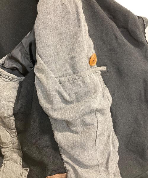 ROBE DE CHAMBRE COMME DES GARCONS（ローブドシャンブル コムデギャルソン）ROBE DE CHAMBRE COMME DES GARCONS (ローブドシャンブル コムデギャルソン) Poly fulling W riders jacket ブラック サイズ:Ｌの古着・服飾アイテム