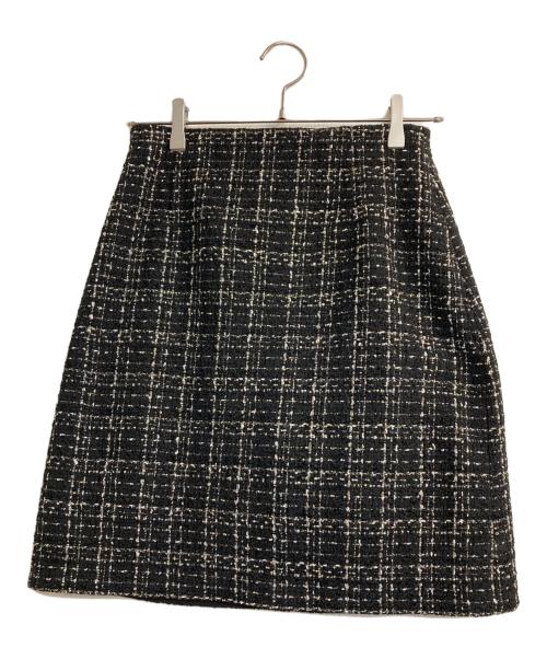KUMIKYOKU（クミキョク）KUMIKYOKU (クミキョク) ツイードスカート ブラック サイズ:2の古着・服飾アイテム