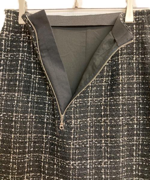 KUMIKYOKU（クミキョク）KUMIKYOKU (クミキョク) ツイードスカート ブラック サイズ:2の古着・服飾アイテム