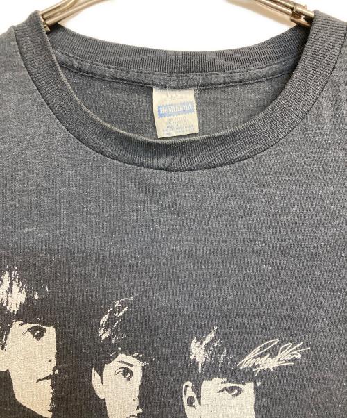 Healthknit（ヘルスニット）Healthknit (ヘルスニット) 80s Beatles T-SHIRTS/ビートルズＴシャツ ブラック サイズ:Lの古着・服飾アイテム