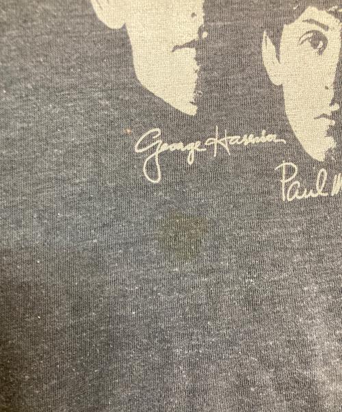 Healthknit（ヘルスニット）Healthknit (ヘルスニット) 80s Beatles T-SHIRTS/ビートルズＴシャツ ブラック サイズ:Lの古着・服飾アイテム