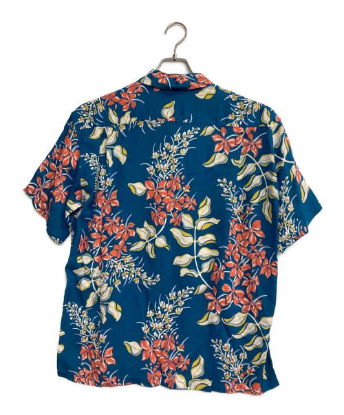Sun Surf（サンサーフ）Sun Surf (サンサーフ) RAYON HAWAIIAN SHIRT “GINGER LILY” ブルー サイズ:Lの古着・服飾アイテム