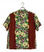 Sun Surfサンサーフ）の古着「RAYON HAWAIIAN SHIRT “BLESSING GIFT FROM HAWAII”」｜ブラウン