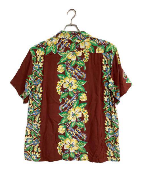 Sun Surf（サンサーフ）Sun Surf (サンサーフ) RAYON HAWAIIAN SHIRT “BLESSING GIFT FROM HAWAII” ブラウン サイズ:Lの古着・服飾アイテム