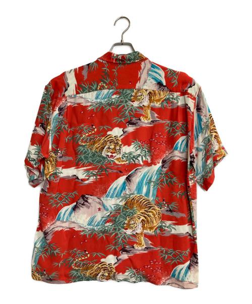 Artvogue（アートヴォーグ）Artvogue (アートヴォーグ) SASA TORA hawaiian shirts レッド サイズ:Lの古着・服飾アイテム