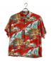 Artvogue（アートヴォーグ）の古着「SASA TORA hawaiian shirts」｜レッド