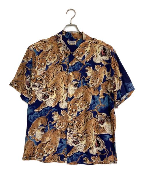 KALAKAUA（カラカウア）KALAKAUA (カラカウア) “TORNADO TIGER” & “ONE HUNDRED TIGERS（百虎）” ネイビー サイズ:Lの古着・服飾アイテム