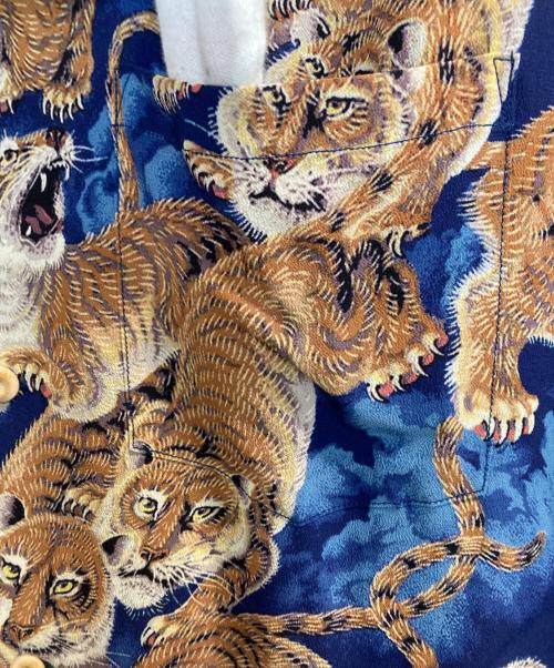 KALAKAUA（カラカウア）KALAKAUA (カラカウア) “TORNADO TIGER” & “ONE HUNDRED TIGERS（百虎）” ネイビー サイズ:Lの古着・服飾アイテム