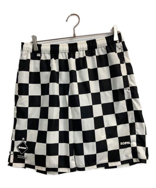 F.C.R.B.（エフシーレアルブリストル）F.C.R.B. (エフシーレアルブリストル) PRACTICE SHORTS ホワイト×ブラック サイズ:Lの古着・服飾アイテム