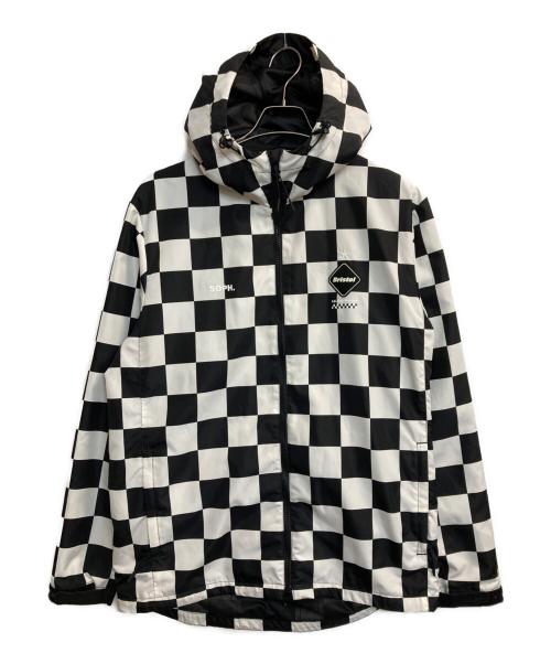 F.C.R.B.（エフシーレアルブリストル）F.C.R.B. (エフシーレアルブリストル) PRACTICE JACKET ホワイト×ブラック サイズ:Lの古着・服飾アイテム