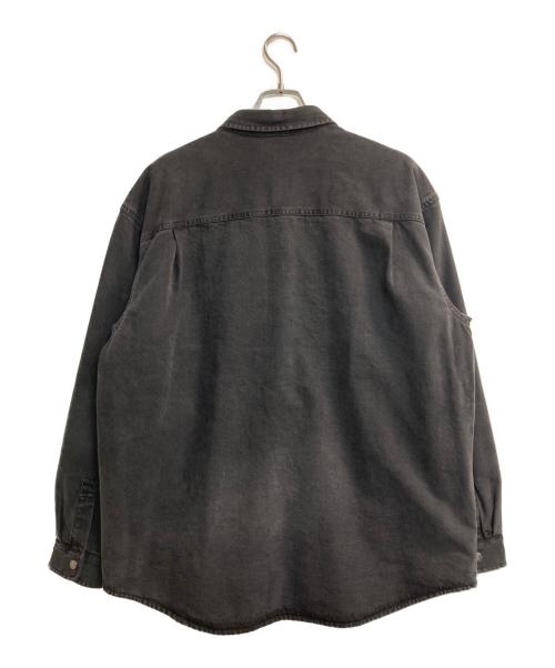 SUPREME（シュプリーム）SUPREME (シュプリーム) Quilted Lined Denim Snap Shirt ブラック サイズ:ＸＬの古着・服飾アイテム