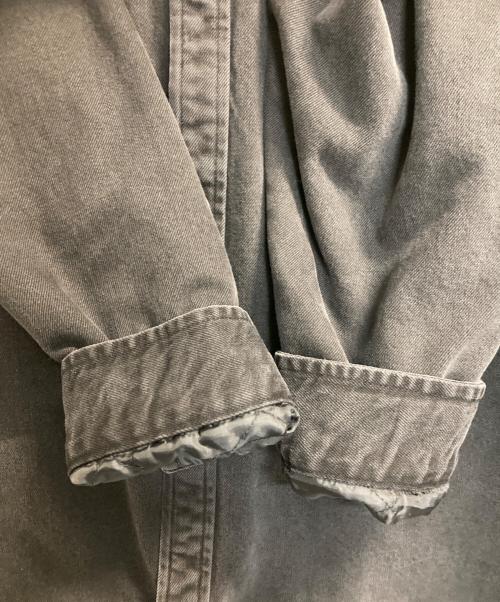 SUPREME（シュプリーム）SUPREME (シュプリーム) Quilted Lined Denim Snap Shirt ブラック サイズ:ＸＬの古着・服飾アイテム