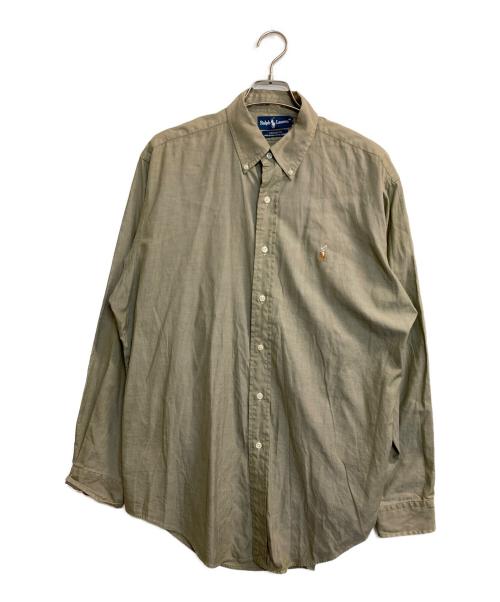 RALPH LAUREN（ラルフローレン）RALPH LAUREN (ラルフローレン) 90s YARMOUTH B.D. SHIRTS カーキ サイズ:16の古着・服飾アイテム