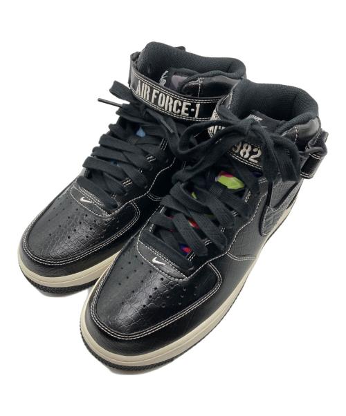 NIKE（ナイキ）NIKE (ナイキ) AIR FORCE 1 MID '07 LX BLACK/BLACK-PALE IVORY ブラック サイズ:25cmの古着・服飾アイテム