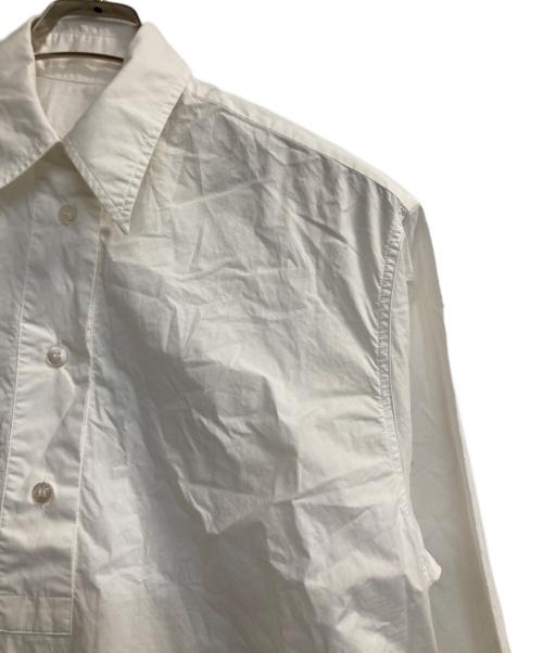 MM6 Maison Margiela（エムエムシックスメゾンマルジェラ）MM6 Maison Margiela (エムエムシックスメゾンマルジェラ) アシンメトリーシャツOP ホワイト サイズ:38の古着・服飾アイテム