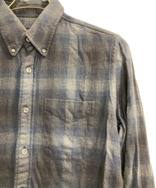 TOM FORD（トムフォード）TOM FORD (トムフォード) フランネルシャツ ネイビー×グレー サイズ:39　の古着・服飾アイテム