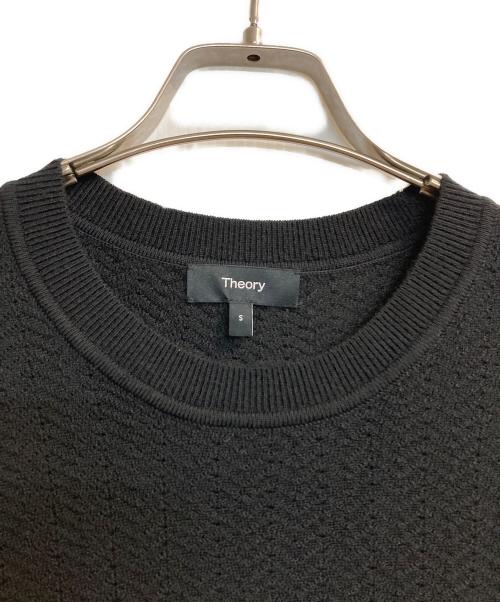 theory（セオリー）theory (セオリー) ヘリンボーンニット ブラック サイズ:Sの古着・服飾アイテム
