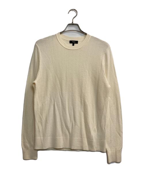 theory（セオリー）theory (セオリー) ヘリンボーンニット アイボリー サイズ:Sの古着・服飾アイテム