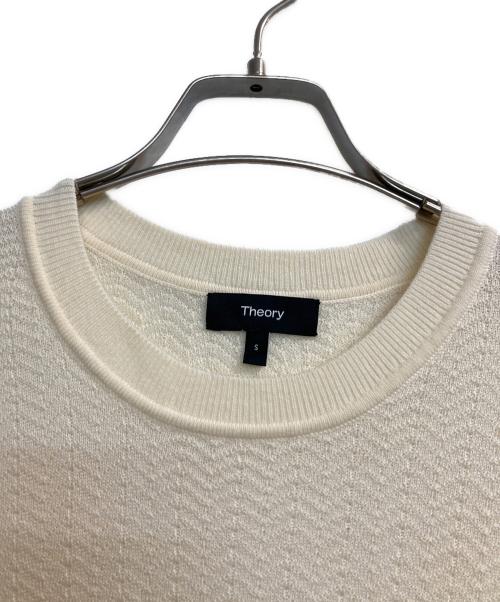 theory（セオリー）theory (セオリー) ヘリンボーンニット アイボリー サイズ:Sの古着・服飾アイテム