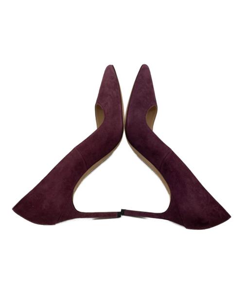 Manolo Blahnik（マノロブラニク）Manolo Blahnik (マノロブラニク) スエードピンヒールパンプス パープル サイズ:24.5cmの古着・服飾アイテム
