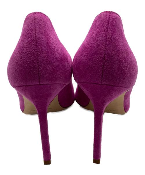 Manolo Blahnik（マノロブラニク）Manolo Blahnik (マノロブラニク) スエードピンヒールパンプス ピンク サイズ:381/2の古着・服飾アイテム
