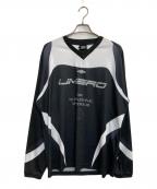 UMBRO×Lui'sアンブロ×ルイス）の古着「ゲームシャツ」｜ブラック