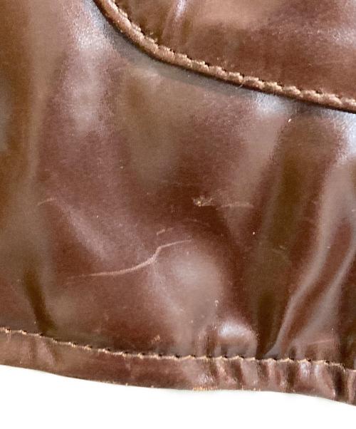 Haruf（ハルフ）Haruf (ハルフ) ホースレザーベスト ブラウン サイズ:Ｍの古着・服飾アイテム