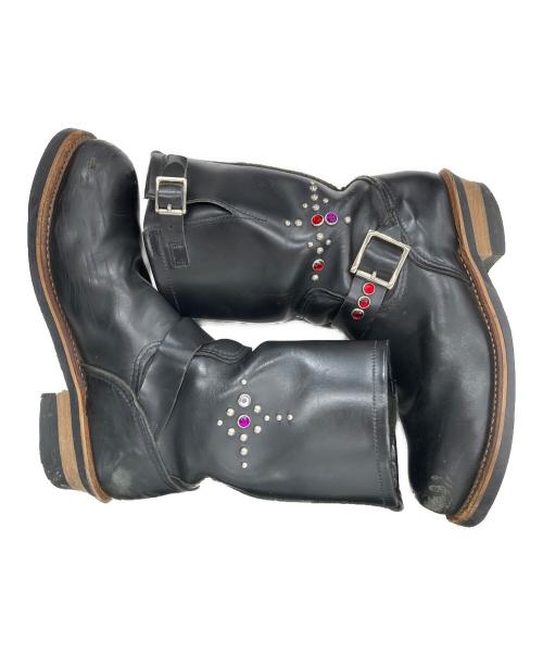 RED WING（レッドウィング）RED WING (レッドウィング) スタッズカスタムエンジニアブーツ ブラック サイズ:USA8.5の古着・服飾アイテム