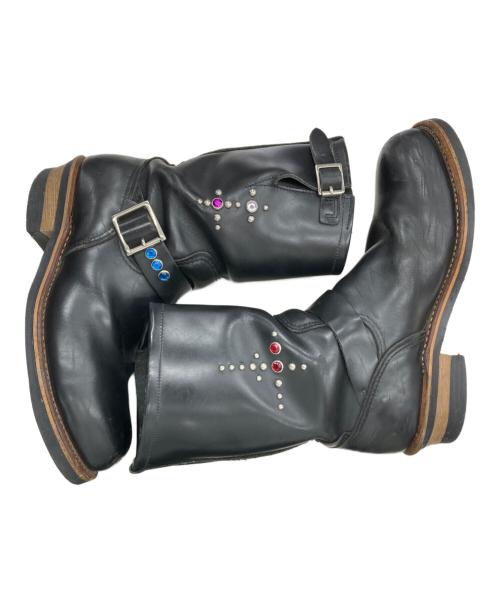 RED WING（レッドウィング）RED WING (レッドウィング) スタッズカスタムエンジニアブーツ ブラック サイズ:USA8.5の古着・服飾アイテム