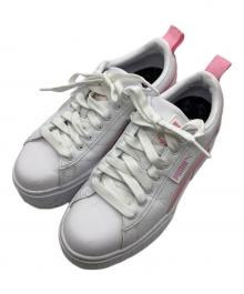 PUMA×Baby Phat（プーマ×ベイビーファット）の古着「厚底スニーカー」｜ピンク×ホワイト