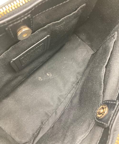COACH（コーチ）COACH (コーチ) シグネチャー2wayショルダーバッグ ブラック×ブラウンの古着・服飾アイテム