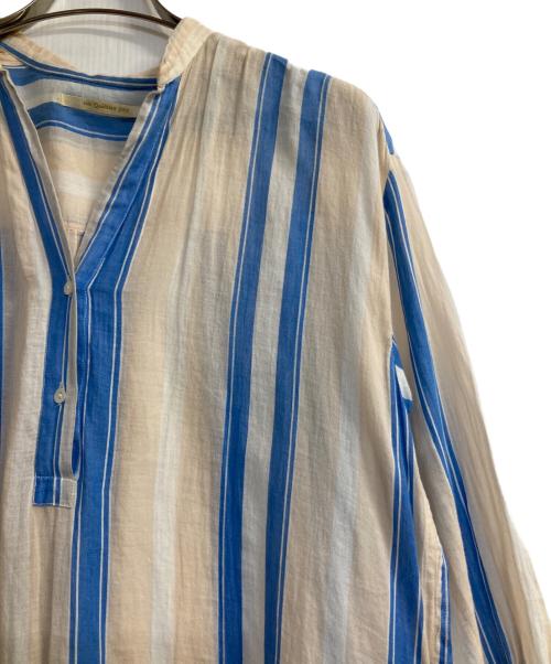 ne quittez pas（ヌキテパ）ne quittez pas (ヌキテパ) VOILE STRIPE DRESS ベージュ サイズ:記載なしの古着・服飾アイテム