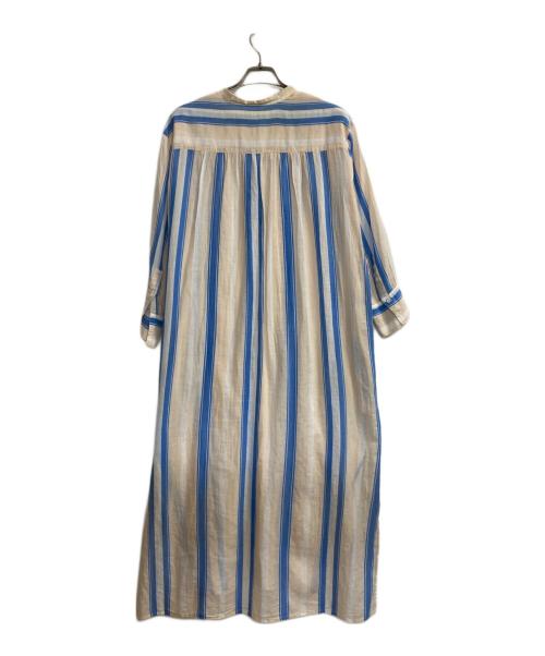 ne quittez pas（ヌキテパ）ne quittez pas (ヌキテパ) VOILE STRIPE DRESS ベージュ サイズ:記載なしの古着・服飾アイテム