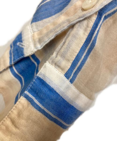 ne quittez pas（ヌキテパ）ne quittez pas (ヌキテパ) VOILE STRIPE DRESS ベージュ サイズ:記載なしの古着・服飾アイテム