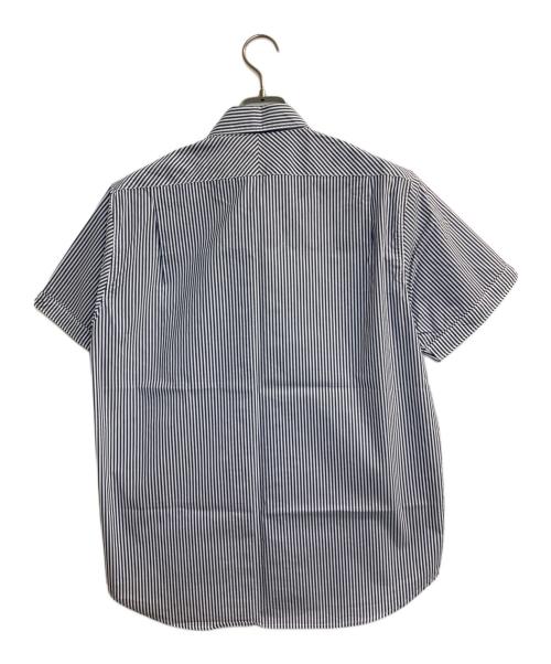 FRED PERRY（フレッドペリー）FRED PERRY (フレッドペリー) S/Sブロードストライプブロック配色シャツ ネイビー サイズ:Ｌの古着・服飾アイテム