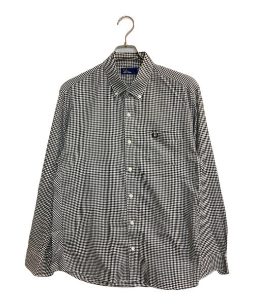 FRED PERRY（フレッドペリー）FRED PERRY (フレッドペリー) ギンガムチェックB.D.シャツ ブラック サイズ:Ｌの古着・服飾アイテム