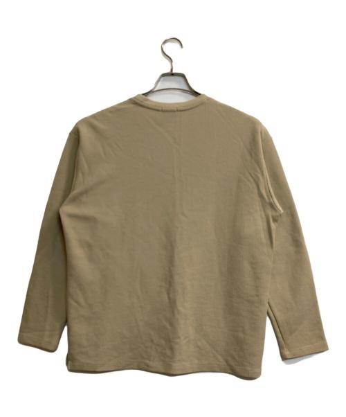 LACOSTE（ラコステ）LACOSTE (ラコステ) BEAUTY&YOUTH (ビューティーアンドユース) 別注 1TONE LS TEE ベージュ サイズ:Mの古着・服飾アイテム