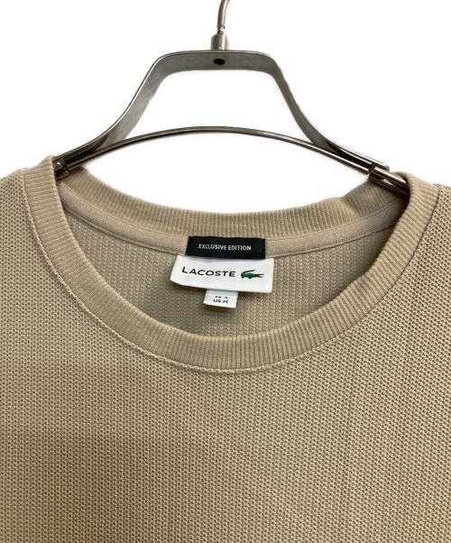 LACOSTE（ラコステ）LACOSTE (ラコステ) BEAUTY&YOUTH (ビューティーアンドユース) 別注 1TONE LS TEE ベージュ サイズ:Mの古着・服飾アイテム