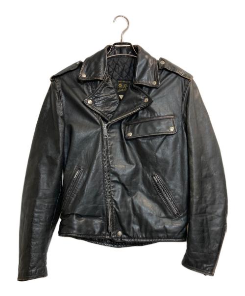 Brooks Leather Sportswear（ブルックス）Brooks Leather Sportswear (ブルックス) ライダースジャケット ブラック サイズ:40の古着・服飾アイテム