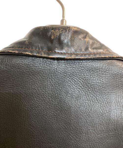 Brooks Leather Sportswear（ブルックス）Brooks Leather Sportswear (ブルックス) ライダースジャケット ブラック サイズ:40の古着・服飾アイテム