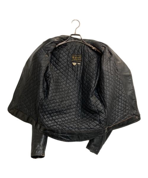 Brooks Leather Sportswear（ブルックス）Brooks Leather Sportswear (ブルックス) ライダースジャケット ブラック サイズ:40の古着・服飾アイテム