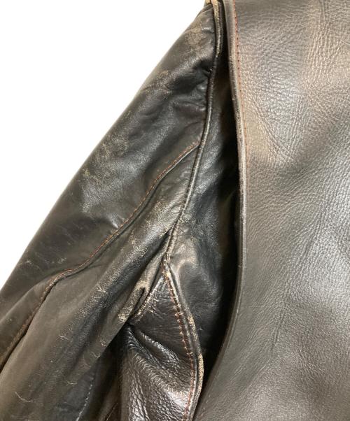 Brooks Leather Sportswear（ブルックス）Brooks Leather Sportswear (ブルックス) ライダースジャケット ブラック サイズ:40の古着・服飾アイテム