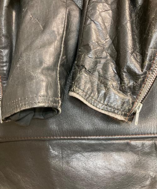 Brooks Leather Sportswear（ブルックス）Brooks Leather Sportswear (ブルックス) ライダースジャケット ブラック サイズ:40の古着・服飾アイテム
