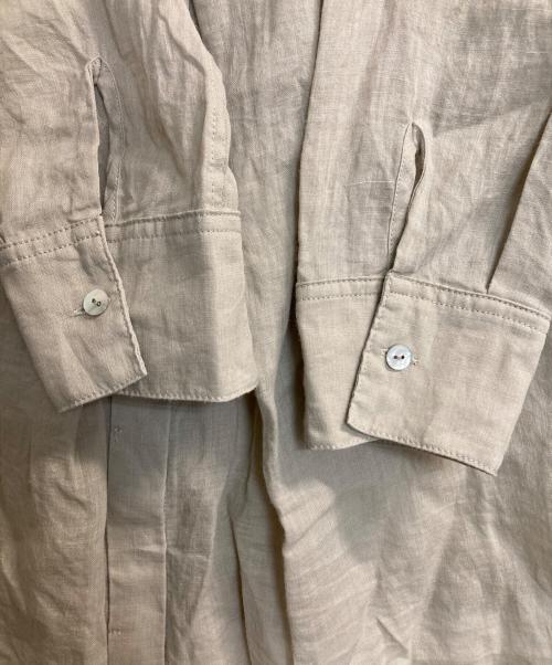 lusteek（ラスティーク）LUSTEEK (ラスティーク) シアーラミーシャツ ベージュ サイズ:３８の古着・服飾アイテム