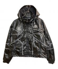 Noremid×UMBRO（ノーリミッド×アンブロ）の古着「REFLECTIVE NYLON JACKET」｜ブラック