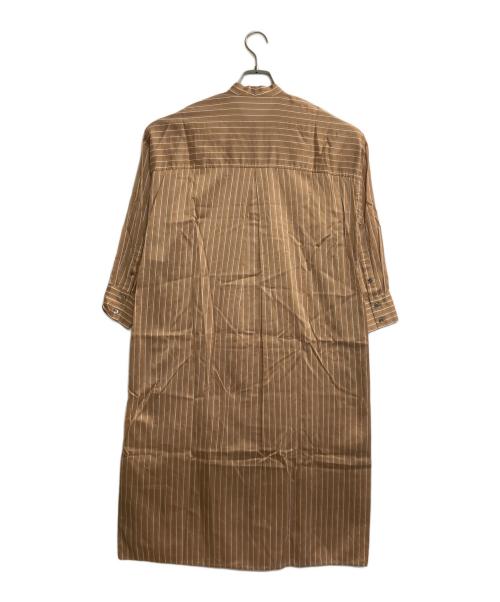 23区（ニジュウサンク）23区 (ニジュウサンク) ブラウスワンピース ブラウン サイズ:Ｓの古着・服飾アイテム