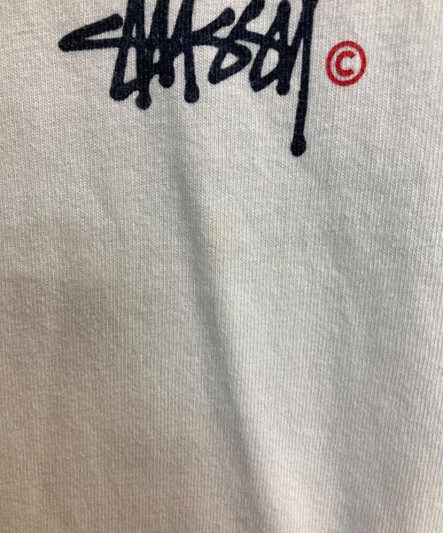 stussy（ステューシー）stussy (ステューシー) ラグランカットソー ブラック×ホワイト サイズ:Ｍの古着・服飾アイテム